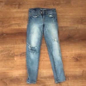 ripped jean jeggings